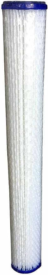 WFD, WF-PE2020 2.5-inch x 20-inch Pleated Sediment Water Filter Cartridge, fits in 20-inch standard size housings of filtration systems (4 Pack, 20 Micron)