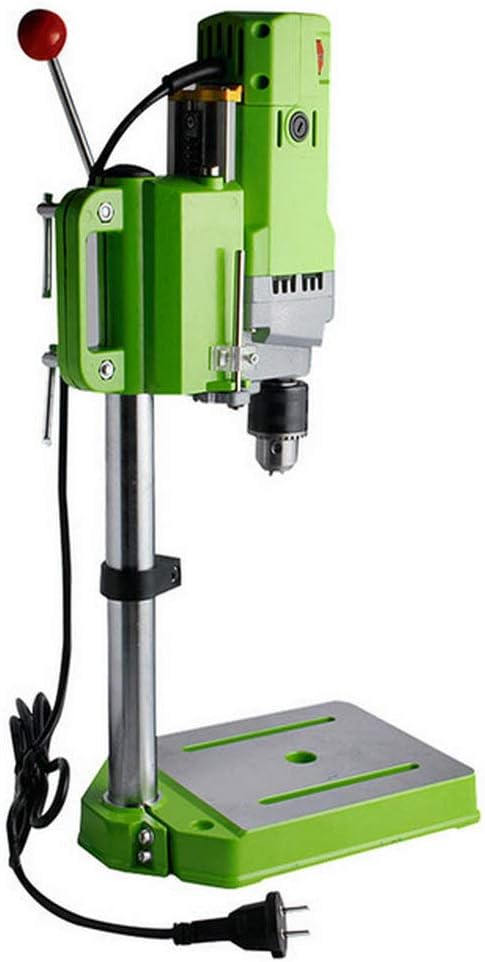 Bench Drill Stand 710W Mini Electric Bench Drilling Machine Drill Chuck 1-13mm, 6-Speed Mini Drill Press Machine with Cast Iron Base, 0-2800RPM, for DIY, Woodworking, Metal, Jewelry Making