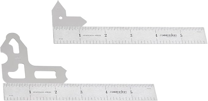 Accusize Industrial Tools Radius Gage Sets Fractional Gages, Pack of 6 | 25 Pc Set, 1/64-1/2" Range, Satin Chrome Finish, Rustproof Steel, with Holder, 3602-5021x6
