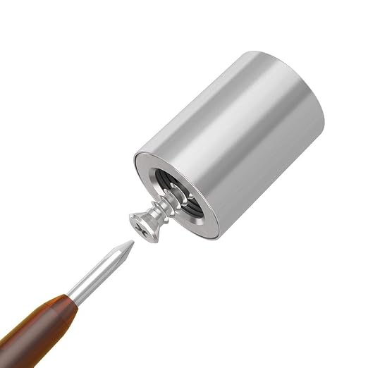 LuckIn 20-Pack Standoff Screws (1 in. Dia x 1 in. L), Stainless Steel Standoff Mounting Hardware for Acrylic Signs, Silver