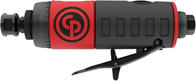Chicago Pneumatic CP7411K Kit - Air Die Grinder Tool, Welder, Woodworking, Automotive Car Detailing, Stainless Steel Polisher, Heavy Duty, Straight, 1/4 Inch (6 mm), 0.56 HP / 420 W - 22000 RPM