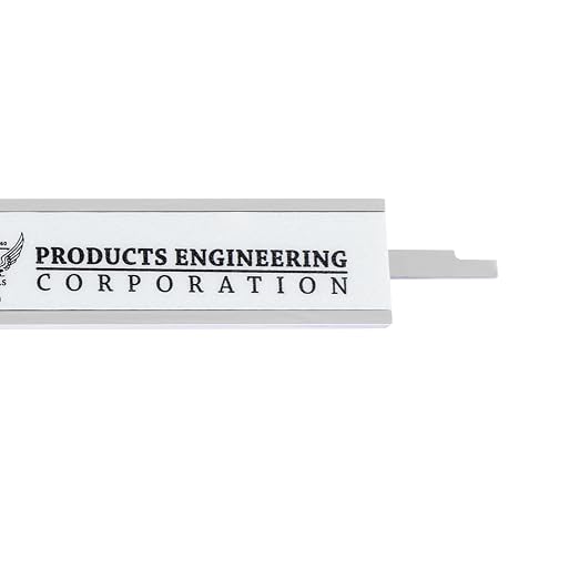 PEC Tools 6" / 150mm Digital Caliper, IP54 Electronic Caliper, ±0.02mm/0.001" Accuracy, Carbide-Tipped Faces, DIN 862 Certified Tool for OD/ID/Step/Depth Measuring