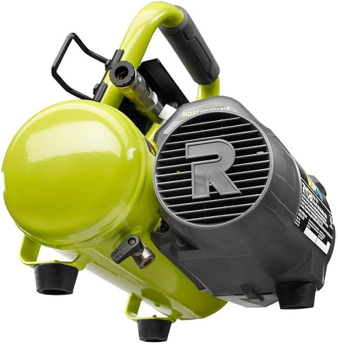 ONEAND 1 GAL. 120 PSI Portable 18V Horizontal AIR Compressor 0.5 CFM at 90 PSI