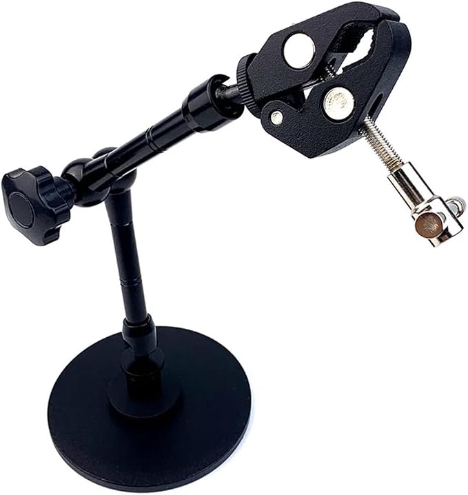 Helping Hands Magnetic Soldering Clamp with 5.5CM Jaw Opening, Super Clamp with Magnetic Base, Flexible Articulating Arms with Clamps, Magnetic PCB Clip for Heat Gun Repairing Welding