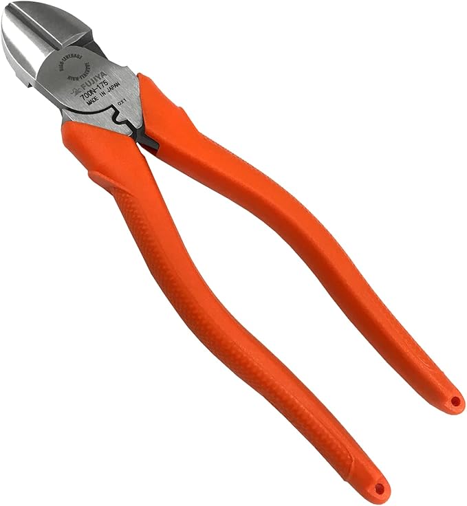 FUJIYA Tools, 700N-175, High Leverage Diagonal Cutting Nippers, 7 Inch