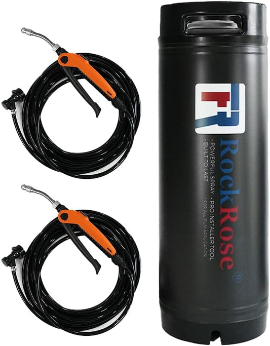 5 Gallon Stainless Steel Sprayer - Industrial-Grade Solution, Tint, PPF Installation Pressurized Tank Cylinder (5 Gallon Dual Output)