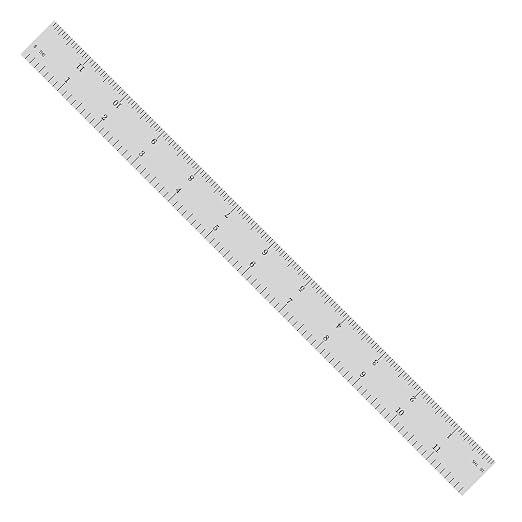 PEC Tools 12 Inch Rigid Steel Ruler (5 Pack), Machinist Metal Ruler Scale with Markings 1/8", 1/16", 1/32", 1/64", Tempered Steel, 3/64 Thick x 1" Wide, Trusted by Professionals, Made in USA