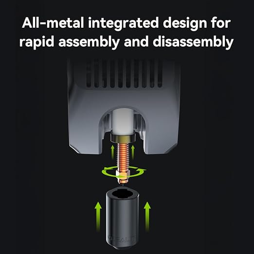 Creality K2 Plus Nozzles, Original Creality K2 Combo Hotend Nozzles, Extruder Replacement Nozzles Kit with Titanium Alloy Copper Alloy Hardened Steel Nozzle for Creality K2 Pro/Hi (0.4mm 2PCS)
