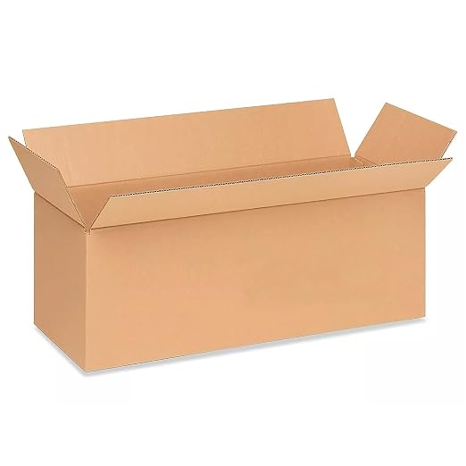 Long Moving & Shipping Boxes 24x9x9 inches (10-Pack) - Extra Strength 200 lb vs Regular - USA-Made Corrugated Strong Moving Boxes for USPS/FEDEX - Cardboard Shipping Box - Moving Box by IDL Packaging