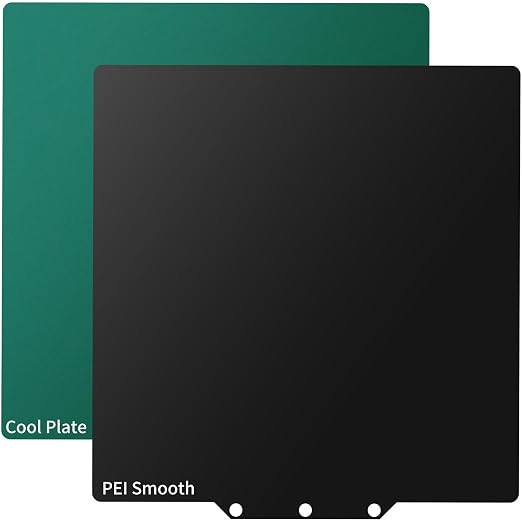 Dual-Sided Low Temp Cool Plate & PEI Build Plate 235x235mm for Adventurer 5M/AD5X,Textured Cold Plate and Imported Smooth PEI Sheet, Flexible Spring Steel Magnetic Printing Bed for Ender 3 v3/v2.