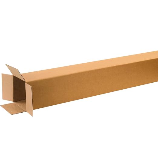BOX USA Shipping Boxes Tall 8"L x 8"W x 60"H 15-Pack - Corrugated Cardboard Box for Moving, Mailing, Packing, Packaging and Storage