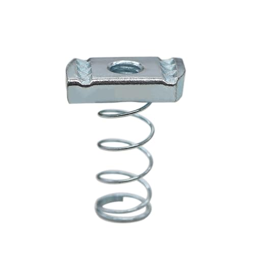 (100) Strut Channel Nuts, 1/4-20 Spring Channel Nuts with Zinc Electroplate Finish, Long Spring Nuts Great for Use with Strut Channel (100 Pack)