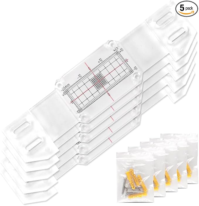 Crack Monitoring Record, Plus Tell Tale Corner Crack Monitor for The Standard Crack and Corner Tell Tale Record (5PCS)