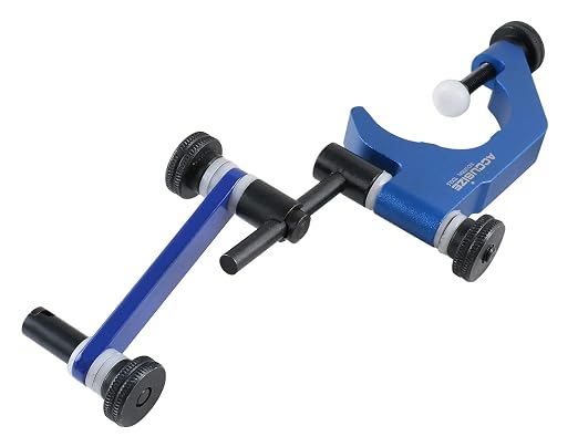 Accusize Dial Test Indicator 0.03 x 0.0005 in with Holder | Universal Holder Fits 5/32 in Shank or Dovetail; 0-12 in Reach; Includes 3/8 in and 5/32 in Clamps, P900-S186