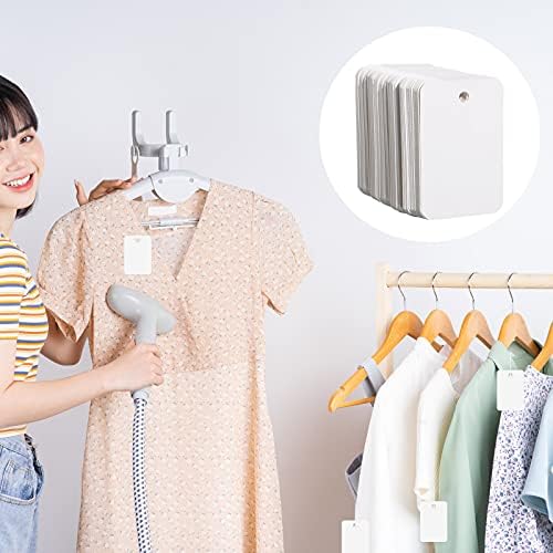 Honoson 2006 Pcs Clothing Price Tags with Gun Set, Including 1 Garment Price Tag Attacher with 5 Steel Needles 500 Clothing Label and 1500 Plastic Fasteners Barbs(Simple Style)