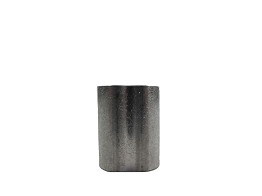 MIL-SPEC Aluminum Swage Sleeves Clip & Ferrules (5/16 inch) – Oval Duplex Wire Rope Cable Crimping Loop Fittings (Pack of 50)