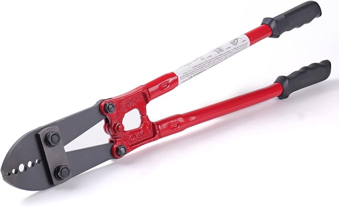 24Inch Hand Swaging Cutting Tool, Wire Rope Crimping Pliers for 1/16" 3/32" 1/8" 5/32" 3/16" Wires, Swager Crimper for Copper Aluminum Oval Sleeve and Stop Sleeve