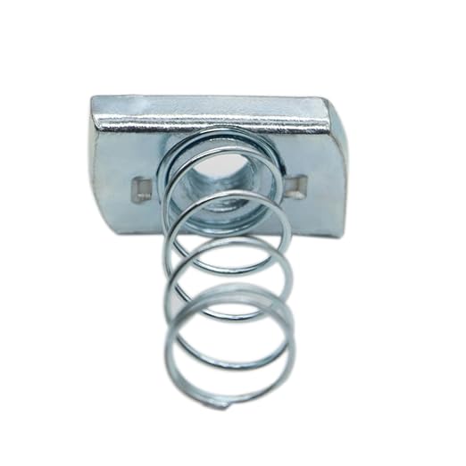 (100) Strut Channel Nuts, 3/8-16 Spring Channel Nuts with Zinc Electroplate Finish, Long Spring Nuts Great for Use with Strut Channel (100 Pack)