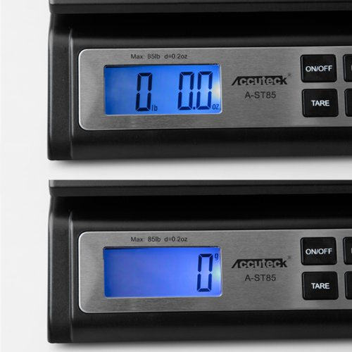 Accuteck 85LB Heavy Duty Digital Shipping Postal Scale with Extra Large Display (Battery and AC Adapter Included)
