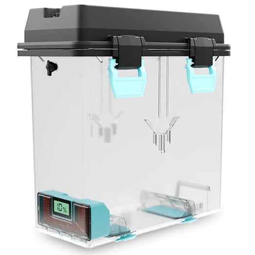 Polymaker PolyDryer Box XL, Airtight Filament Storage Box with Hygrometer, Moisture Proof Filament Container for Multi-Materials, 1.75mm/2.85mm/3.00mm, up to 3kg Spool, Print Without Breaking Seal