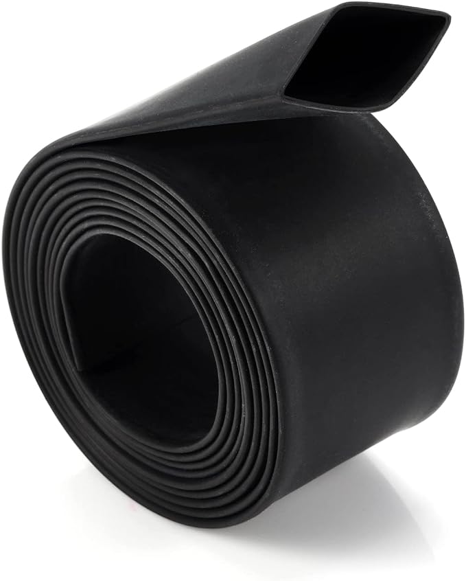 Chanzon 3:1 Ratio 5/8" (15mm) Heat Shrink Tubing - Marine Grade Waterproof Adhesive Lined - 4Ft Roll (1.22M Total Length) Black Polyolefin Sleeving Wrap Shrinking 3 to 1 Ratio 1pcs
