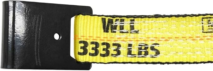 Mytee Products (4 Pack) 2 inch x 27' Heavy Duty Tie-Down Ratchet Straps w/Flat Hook - 10,000 lbs Breaking Strength - Wide Handle Flat Hook Ratchet Straps for Cargo, Flatbed Trailers, Pickup Trucks