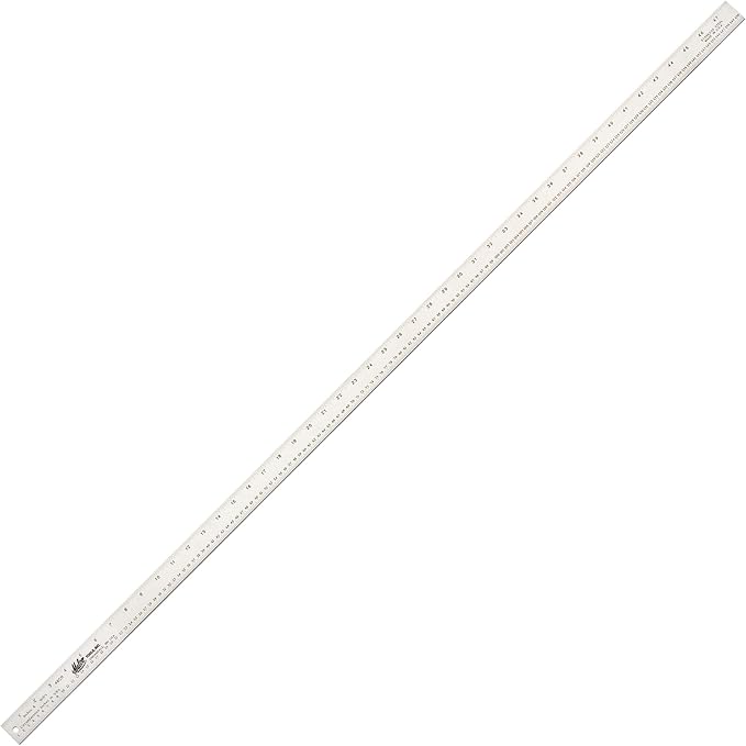 Malco 48CR 48 Inch Heavy Duty Tinners Circumference Rule, Stainless Steal with Black Etched Markings in 1/8" increments, 1-1/4" Width