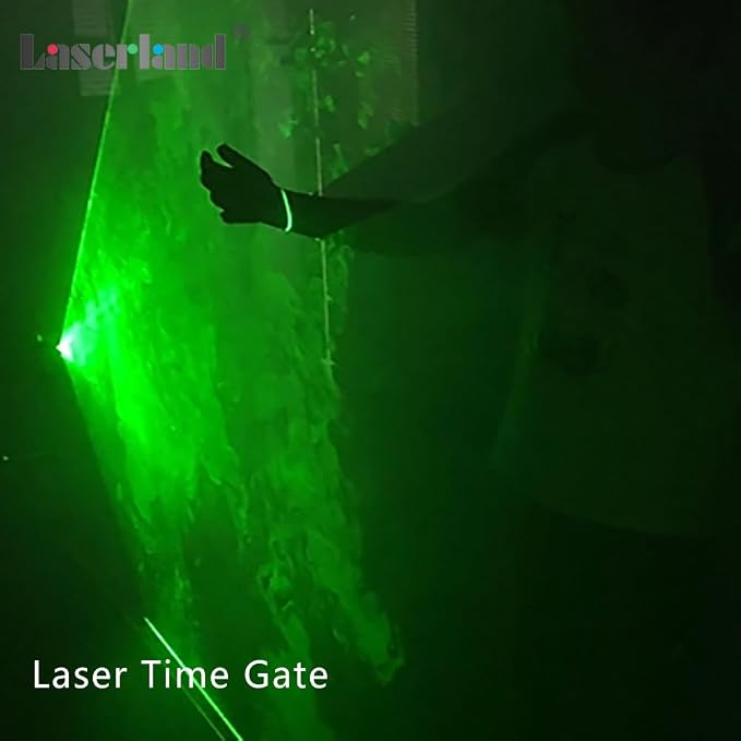 532nm Green Line Module for Halloween Scary House Laser Swamp Laser Pond Haunted House Garden Yard Decoration NOT for Alignment (Focusable Class IIIr 12V with Adapter, Mount and Magnetic Base)