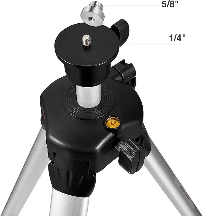Firecore 360° Self Leveling Cross Line Laser Level with Adjustable 60 Inch Aluminum Alloy Laser Tripod