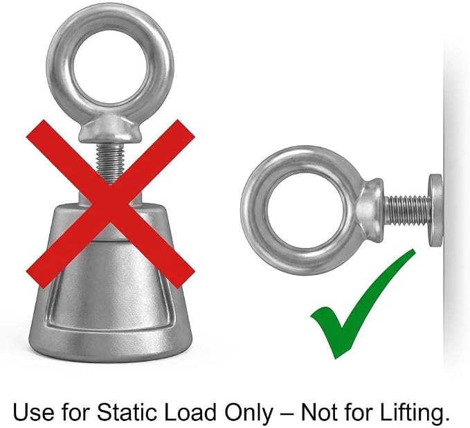 QWORK 3/8"-16 x 1 Machinery Eye Bolts – 20 Pack 316 Stainless Steel Threaded Rings for Mounting, Securing & Rigging