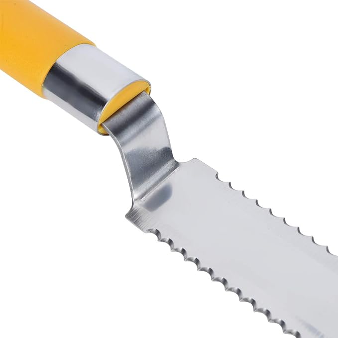 16 . 3in Stainless Steel Beekeeping Serrated Honey Scraping Knife Uncapping Knife Beekeeper Tools for Honey Harvesting Extracting Bee Keeping , Honey Uncapping Knife , Honey Scraper Honey Scraping