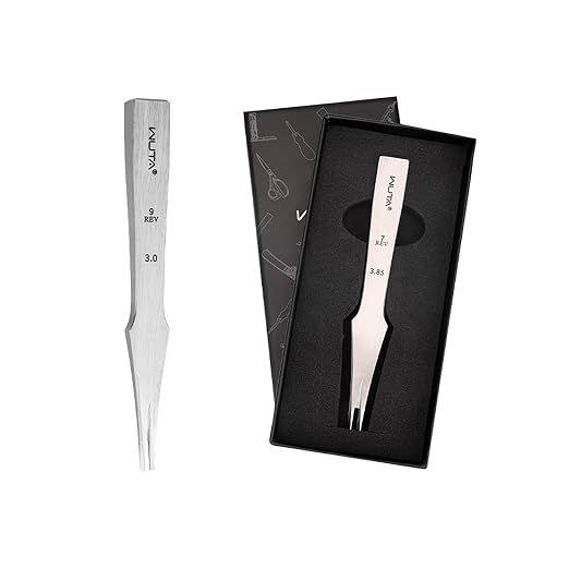 WUTA Leather Chisel All-Polished Die-Steel Puncher French Style Pricking Iron Sharp Leather Punching Tool Kits