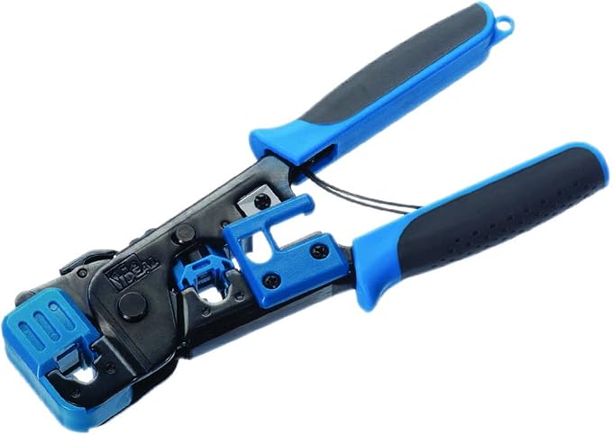 IDEAL Electrical 30-496 Telemaster Modular Plug Crimp Tool, Crimping Tool for CAT5e/6 RJ-45 (8P8C)/RJ-11/12 (6P6C/6P4C) Modular Plugs