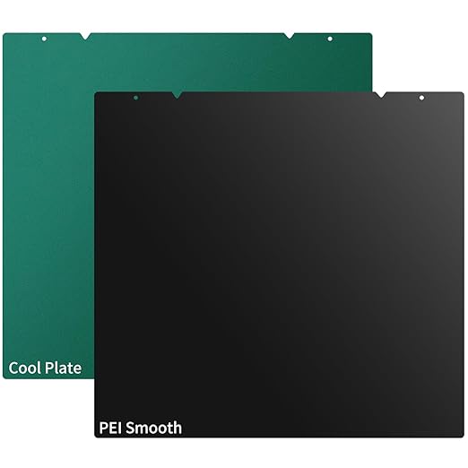 Upgraded Cool Plate + PEI Build Plate for Prusa Core One,254x241mm Double Sided Textured Low-Temperature Cold Plate & Smooth Import PEI Film Spring Steel Printed Bed for Prusa I3 MK3 MK3S MK4.