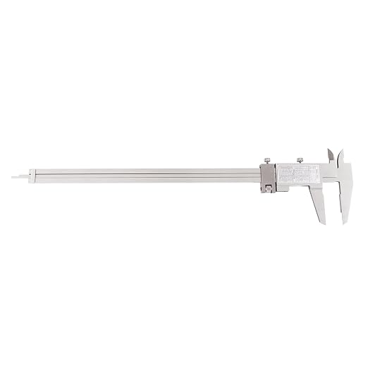 Dasqua Vernier Caliper 0-300mm / 0-12" | Stainless Steel Precision Measuring Tool, 0.02mm / 0.001" Graduation, ±0.03mm Accuracy, DIN862 Standard, Locking Screw & Fine Adjustment