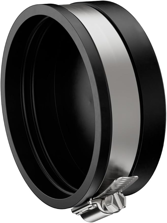 Fernco PQC-108 Flexible PVC Reusable Pipe Cap for Cast Iron, Steel, Copper and Plastic Pipe Ends