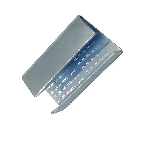 5/8" Open Serrated Strapping Crimp Seals for Polyester Poly Polypropylene Strapping Banding Metal Clips (Pack of 500)