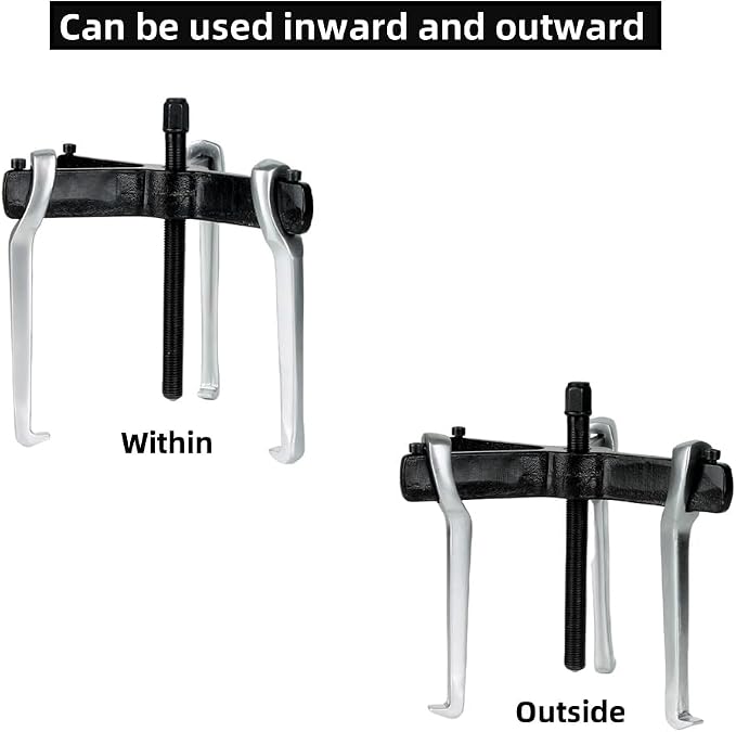 2 Jaw 3 Jaw Gear Puller, Heavy Duty Pulley Puller,Car Accessories Gear Bearing Flywheel Pulley Removal Tool,Gear Removal Tool Gear Puller (6inch)