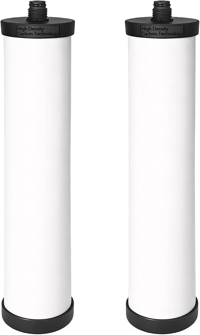 2 Pcs FRX-02 Ceramic Water Filter Cartridge Compatible with Franke | Compatible with Triflow FR9455 FRX-01 W9223021, Effectively Filters Impurities, Sturdy Long-Lasting, Simple Installation