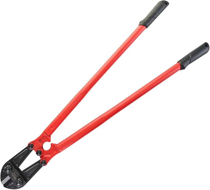 BLACK CANYON 36" Heavy Duty Bolt Cutter, High Hardness Cr-Mn Steel Blades, Long Handle Power Cutter for Chains, Padlocks, Bolts & Metal