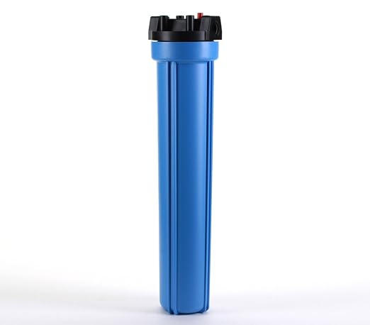 Hydronix HF5-20BLBK34PR Water Filter Housing 20" RO, Whole House, Hydroponics - 3/4" Ports, Blue Body w/PR