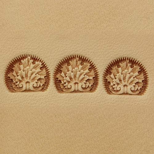 DandS ltd Leather Stamp Tool, Floral, Professional Steel Craft Tool for Leatherworking, Embossing, Carving & Stamping Leather Projects, Belts, Wallets & DIY Projects Compatible with Mallet #180