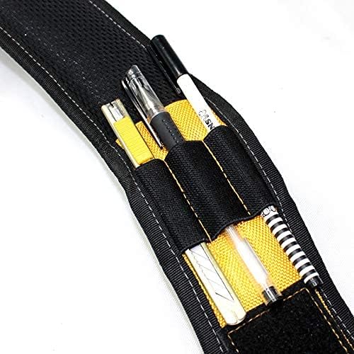 MELOTOUGH 1 PACK Tool Belt with D ring and Strong Durable Double Metal Roller Buckle,Adjustable waist + 1 PACK Magnetic Suspenders Tool Belt Suspenders with Large Moveable Phone Holder