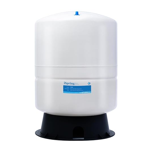 iSpring T11M 11 Gallon Pre-Pressurized Water Storage Reverse Osmosis Systems ro Tank, White