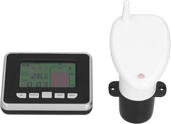 Water Level Meter Indicator, Sensors Liquid Level Sensors Ultrasonic Digital Display Depth Sensor Monitor System