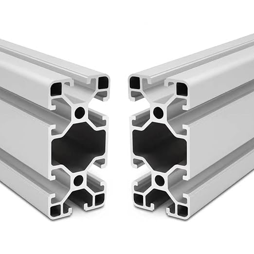 4080 T Slot Aluminum Extrusion for 3D Printer Parts and CNC DIY Silver 1220mmX2