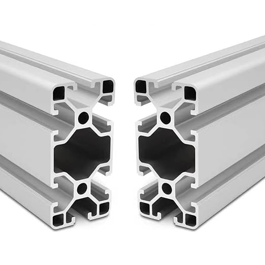 IXGNIJ 4080 T Slot Aluminum Extrusion for 3D Printer Parts and CNC DIY Silver 400mmX2