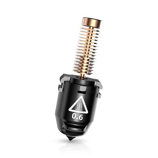 Flashforge Nozzle Assembly for Adventurer 5M 3D Printer, 280°C High Speed and Quick-Release Nozzle (0.6mm-280°C)