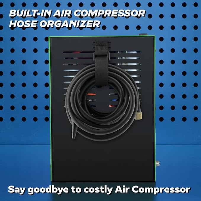 AutoLine Pro *2025 New Model* Automotive Smoke Machine - EVAP Leak Detector with Built-in Air Compressor - Model 3000E – EVAP Vacuum Exhaust Tool Kit - Green