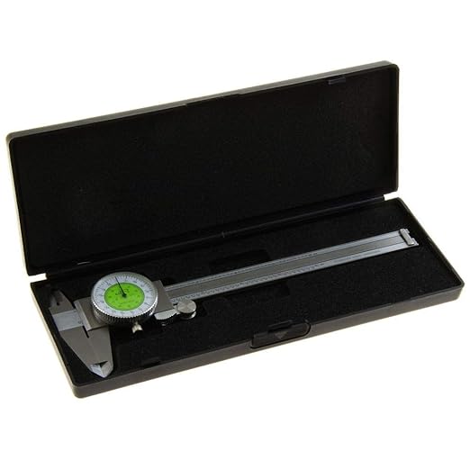 iGaging Dial Caliper 6" Fractional & Decimal Inch Combination Dual Scale